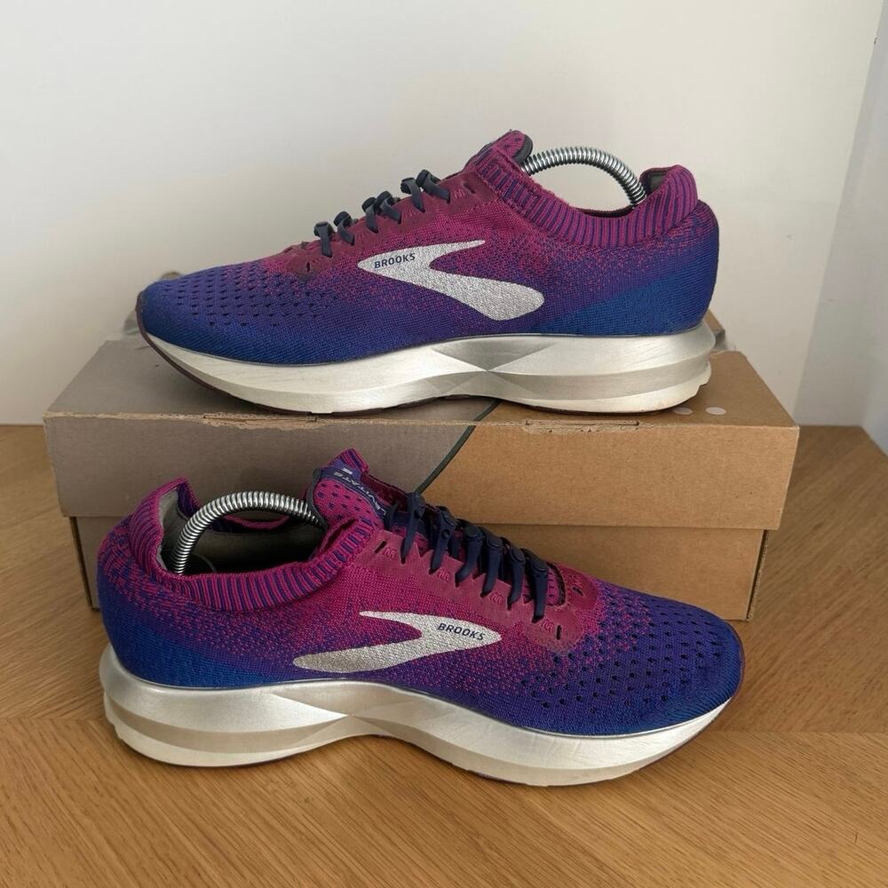 Brooks Levitate 2 ‘Magenta /Blue’ Women Running Sneakers- SZ 8 - Picture 10 of 12